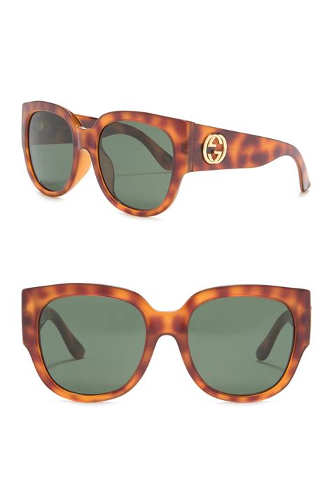 55mm oversized square sunglasses gucci|gg1324s.